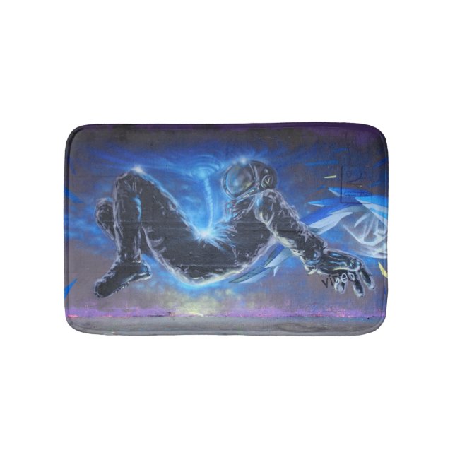 Graffiti Astronaut Bath Mat (Front)