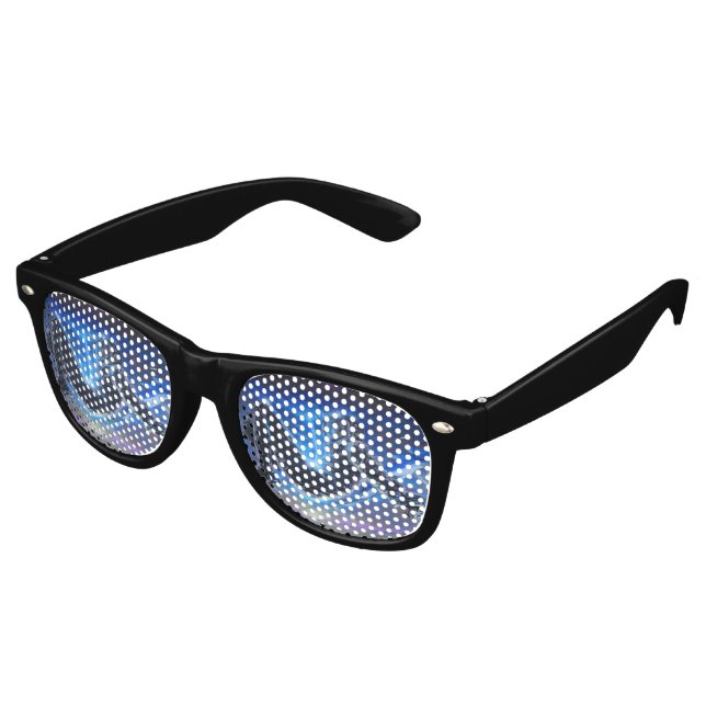 Graffiti Astronaut Retro Sunglasses (Angled)
