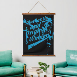 Graffiti Authentic Original Winner Grunge Splatter Hanging Tapestry