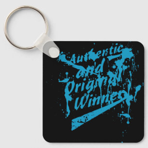 Graffiti Authentic Original Winner Grunge Splatter Key Ring