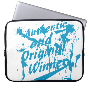 Graffiti Authentic Original Winner Grunge Splatter Laptop Sleeve