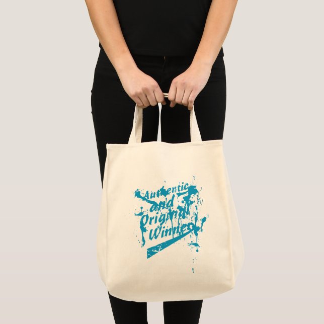 Graffiti Authentic Original Winner Grunge Splatter Tote Bag (Front (Product))