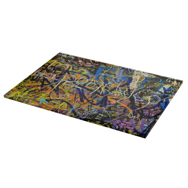 Graffiti Background Cutting Board (Corner)