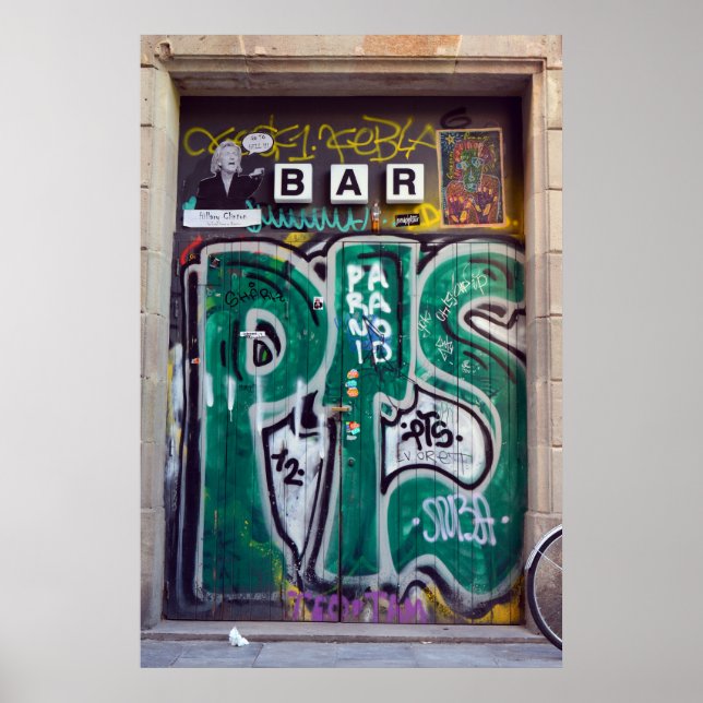 Graffiti Bar door Poster (Front)
