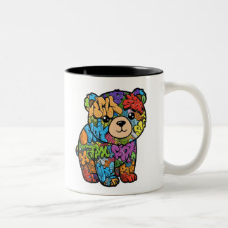 Graffiti Bear Mug – Left-Handed Version