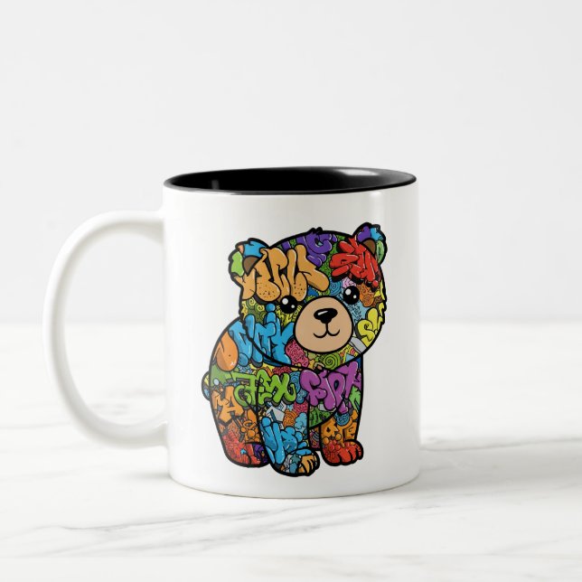 Graffiti Bear Mug – Right-Handed Version (Left)