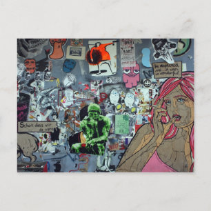 Graffiti, Berlin, Germany Postcard