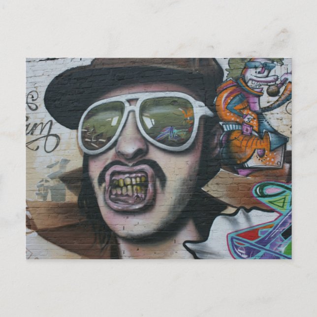 Graffiti, Berlin, Germany Postcard (Front)