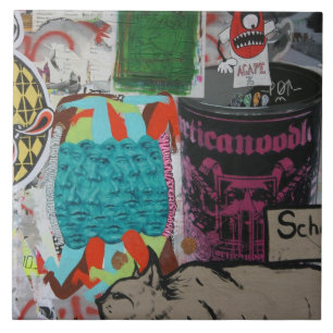 Graffiti, Berlin, Germany Tile