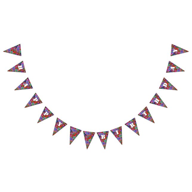 Graffiti birthday bunting  (All)
