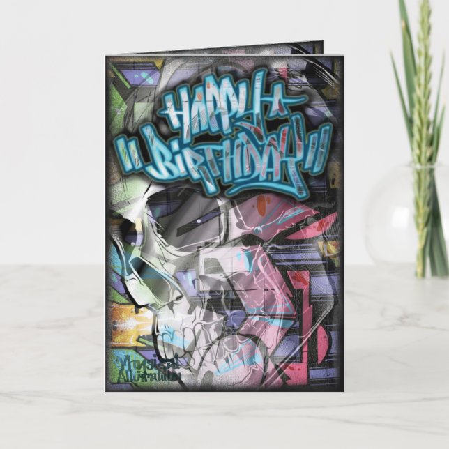 Graffiti birthday card (Front)