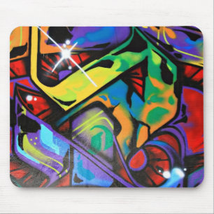 GRAFFITI BLAZE MOUSE MAT