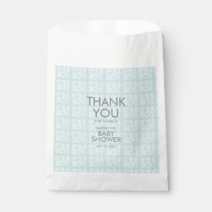 Graffiti Blue Baby Shower Favour Bags