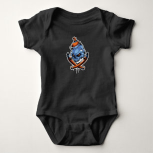 Graffiti Bones Baby Bodysuit