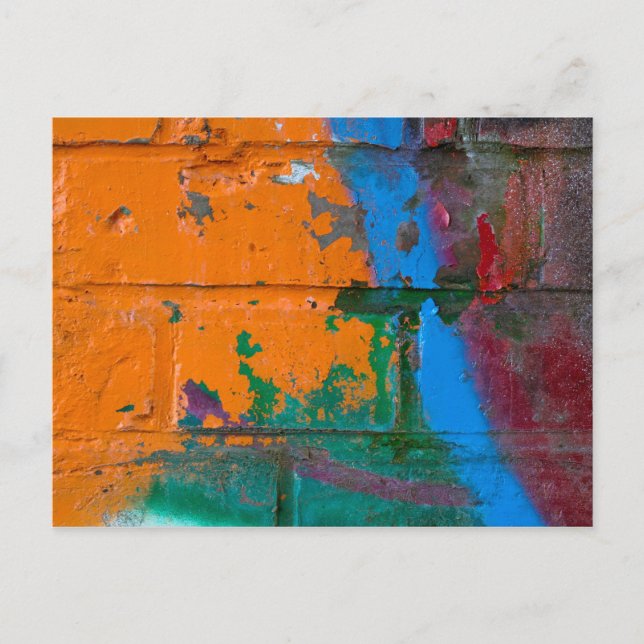 Graffiti Brick Postcard (Front)