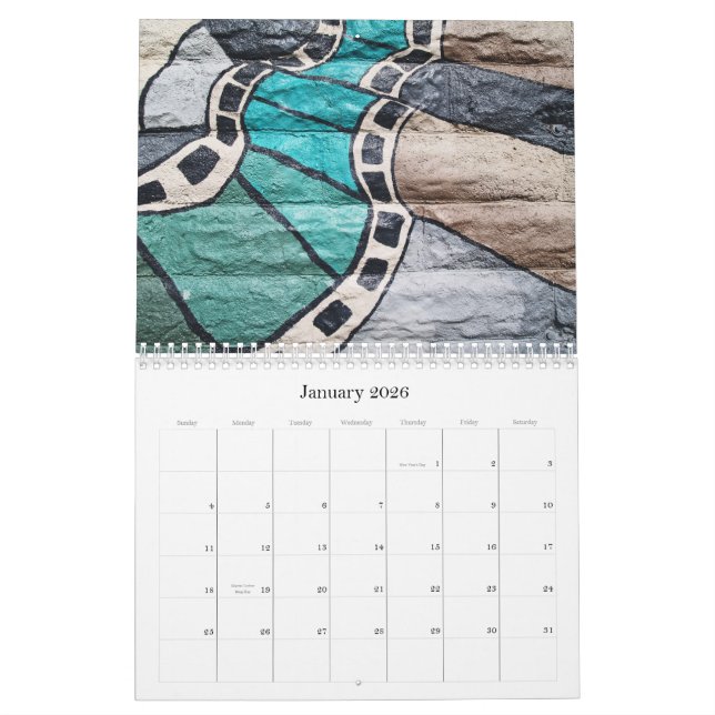 Graffiti Calendar (Jan 2026)
