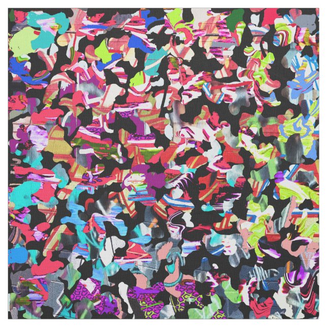 Graffiti camouflage fabric (Swatch)