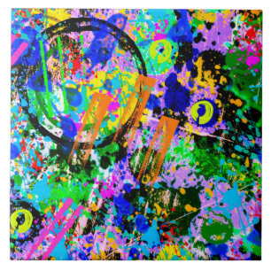 Graffiti Carnival 2 Tile