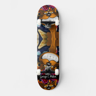 Graffiti Cat Skateboard
