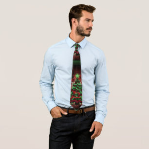 Graffiti Christmas Silk-Feel Tie