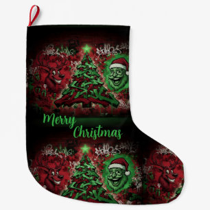 Graffiti Christmas Stocking 12x20