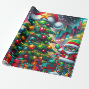 Graffiti Christmas Wrapping Paper