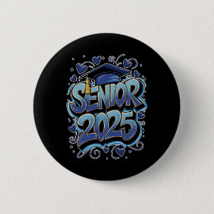 Graffiti Cl Of 2025 Senior 2025 Graduation Back To 6 Cm Round Badge