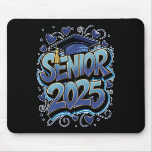 Graffiti Cl Of 2025 Senior 2025 Graduation Back To Mouse Mat