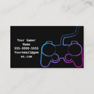 Graffiti Controller Video Game Gamer Business Card