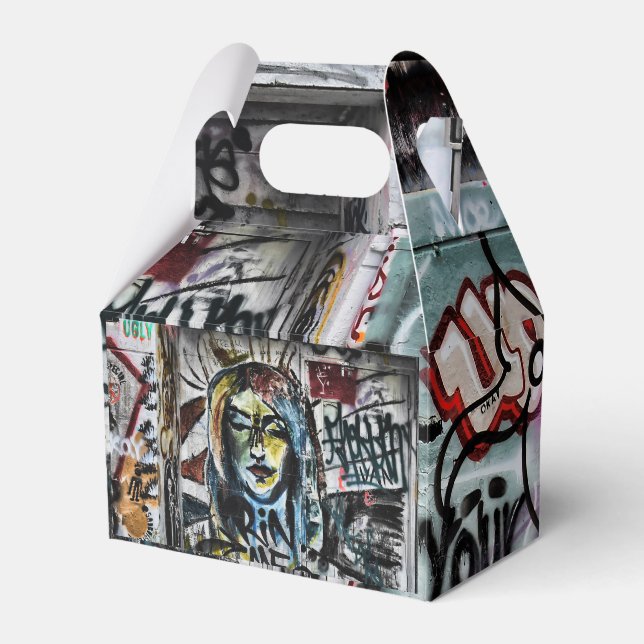 Graffiti Cool Modern Urban Street Art Favour Box (Front Side)