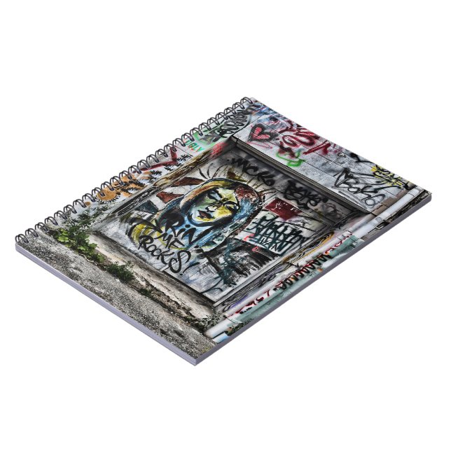 Graffiti Cool Modern Urban Street Art Notebook (Left Side)