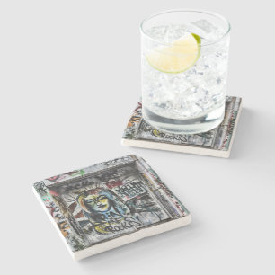 Graffiti Cool Modern Urban Street Art Stone Coaster