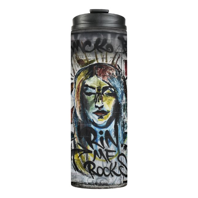 Graffiti Cool Modern Urban Street Art Thermal Tumbler (Front)