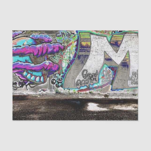 Graffiti Cool Urban Street Grunge Wall Art Tissue Paper (Front)