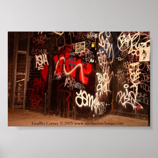 Graffiti Corner Poster (Front)