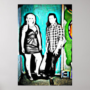 Graffiti Couple Poster