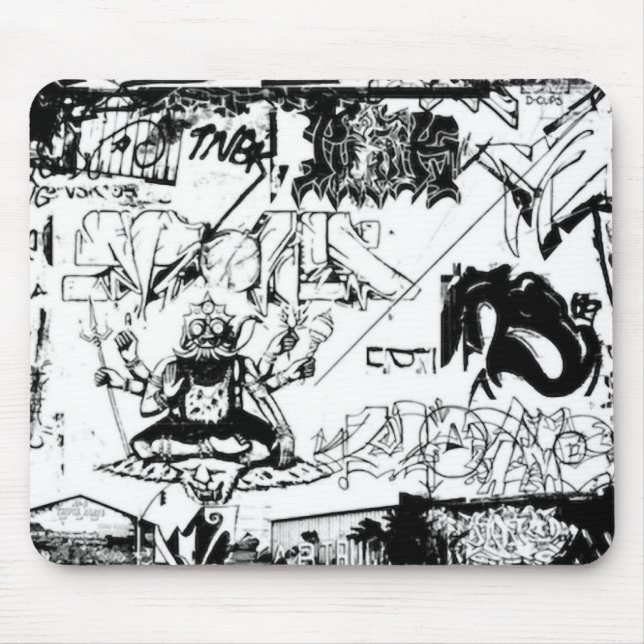 Graffiti Delight Mouse Mat (Front)