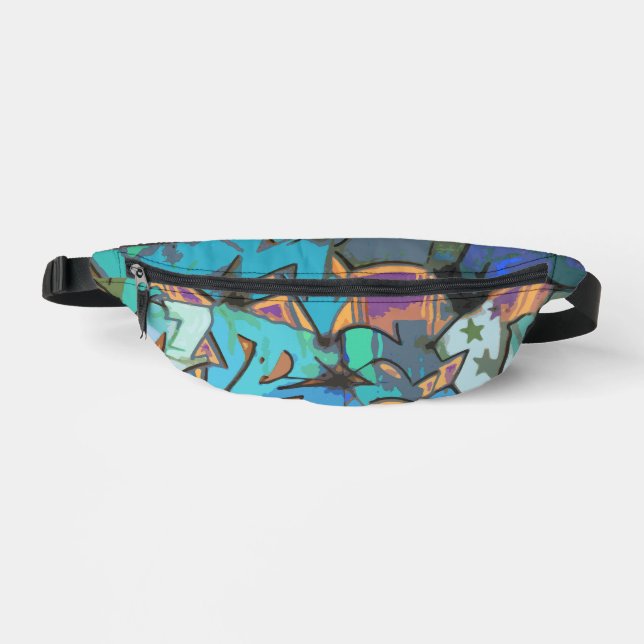 Graffiti Design Fanny Pack Bag (Front)