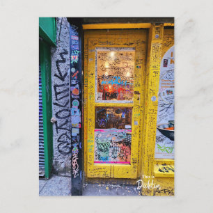 Graffiti Dining Dublin Ireland Postcard