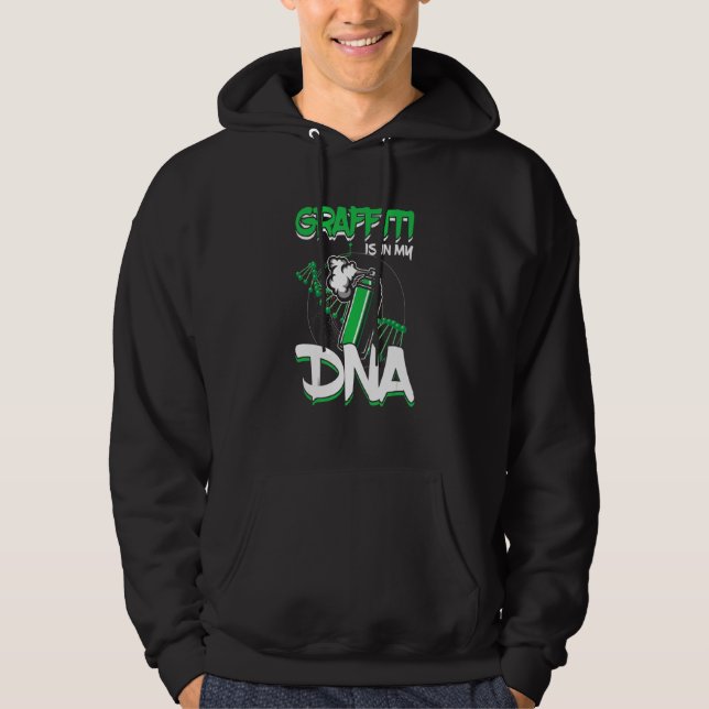 Graffiti Dna Urban Art Spray Can Sprayer Bboy Hoodie (Front)