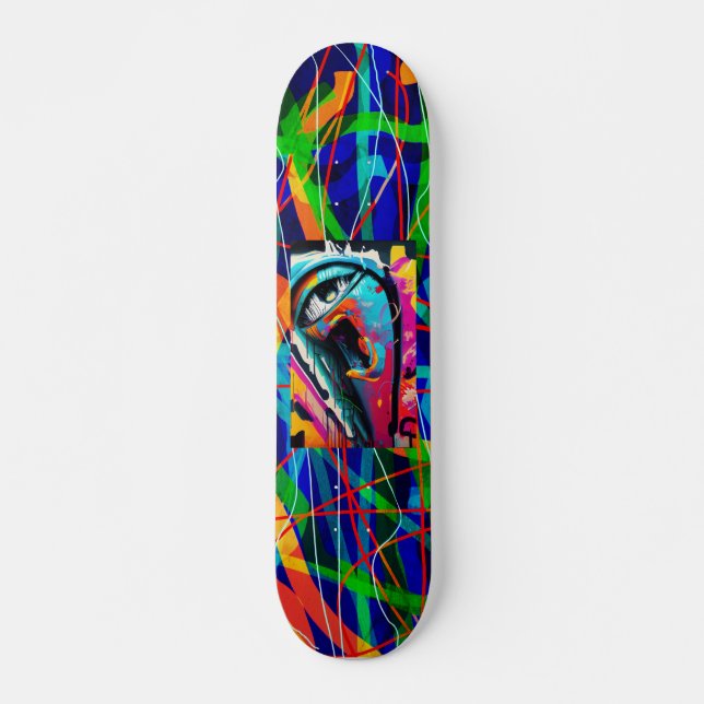 Graffiti Eye, 7 3/4" Skateboard Deck (Front)