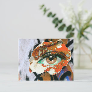 Graffiti Eye Art Postcard
