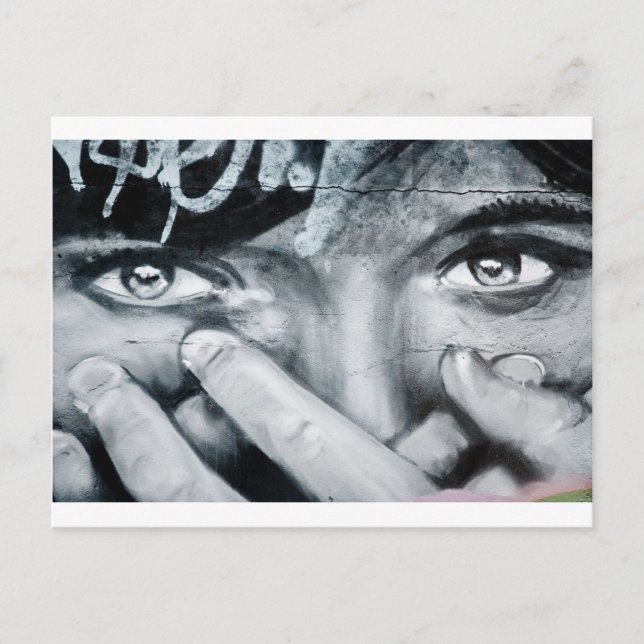 Graffiti Eye Postcard (Front)