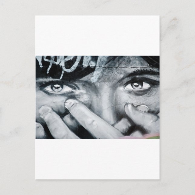 Graffiti Eye Postcard (Front)