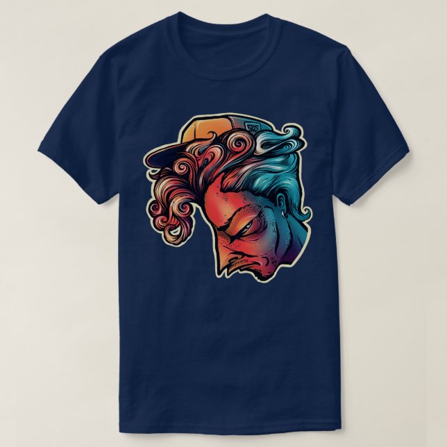 Graffiti Face T-Shirt (Design Front)