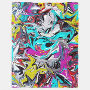 Graffiti Fleece Blanket