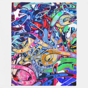 Graffiti Fleece Blanket