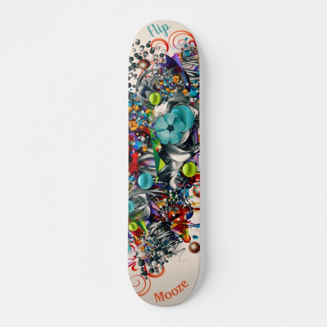 Graffiti Floral Deck for Skateboard (Front)