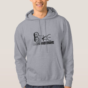 Graffiti from Bike Parts with Tire Tracks Hoodie