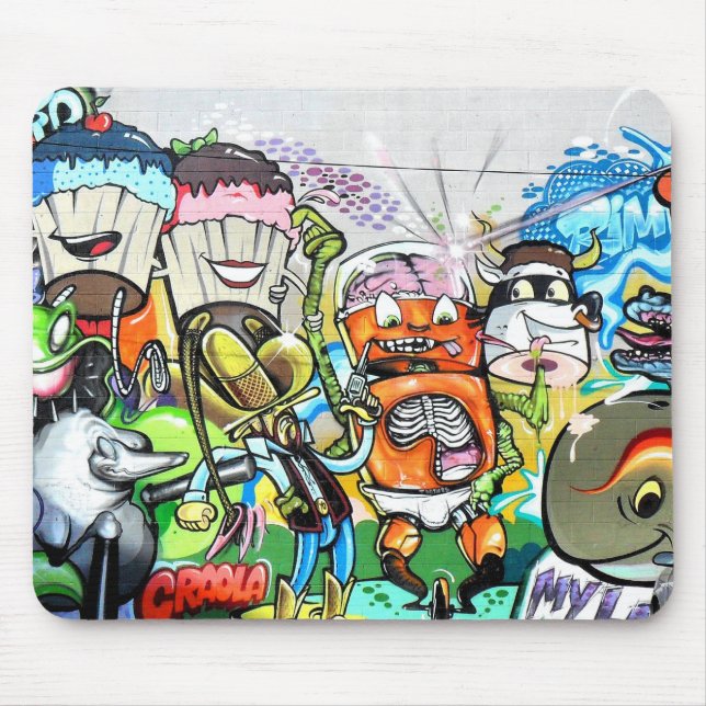 Graffiti Fun Mouse Mat (Front)